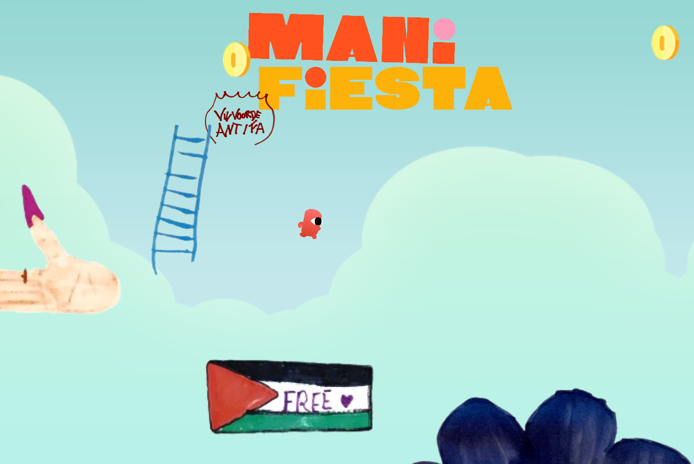 Fresque vidéoludique à Manifiesta 2026